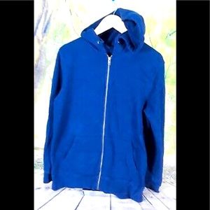Goodfellow Mens Royal Blue Full Zip Hoodie Sweater Large